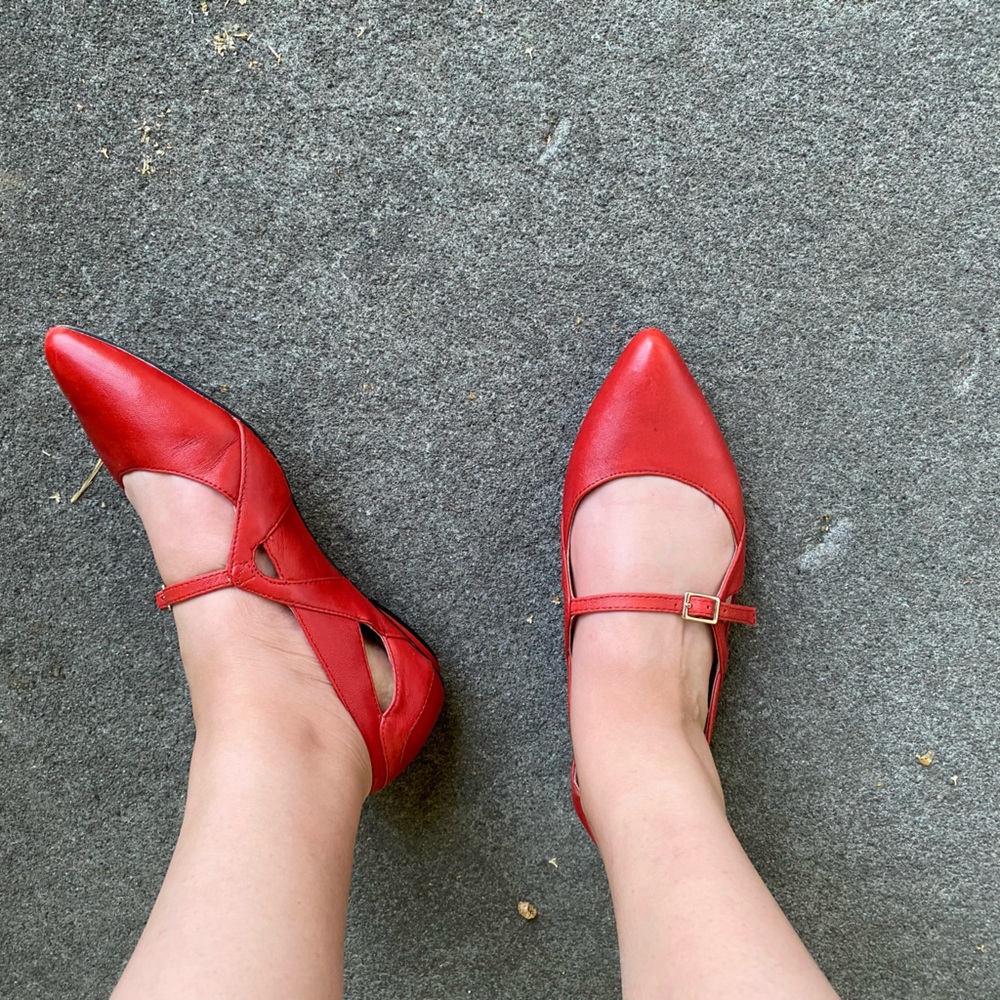 Red flats.